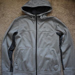 Russell Athletic Gray Zip Hooded Sweatshirt Men's Size Small